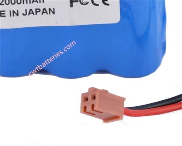 Batterie compatible Terumo TE-135 SS-005024 9.6V 2000mAh, couleur bleue, accessoires médicaux