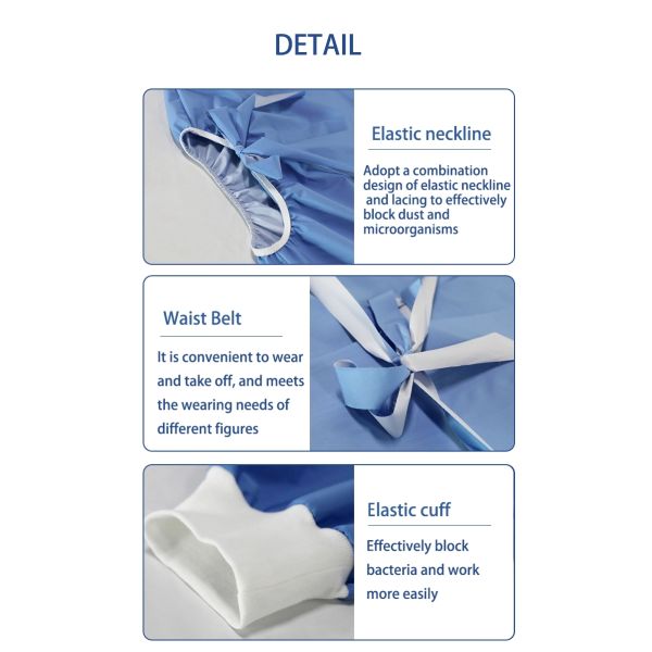 Disposable SMS Non Woven Doctor Waterproof Operation Surgical Gown