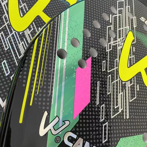 3K Carbon Fiber Beach Tennis Racket Rough Grit Surface Tennis Padel with Carrybag