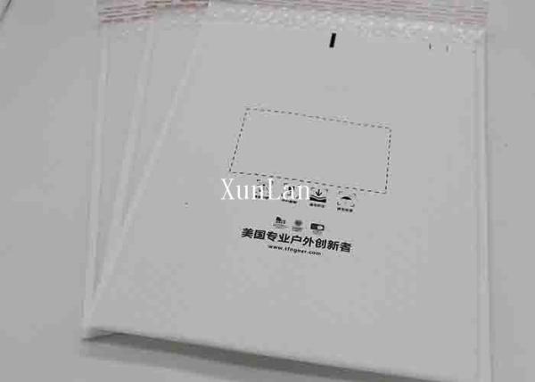 White Print Poly Bubble Mailers 8.5 * 11 Inch Self Adhesive Seal With Matt Surface