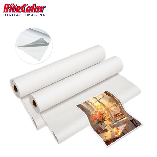 350gsm Matte Waterproof Self-Adhesive Canvas for High-Resolution Wall Art and Interior Decoration