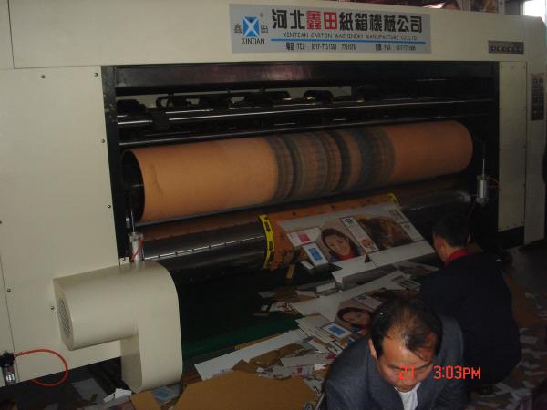 Auto Ceramic Anilox Roller Cutting Carton Corrugated Cardboard Making Machine