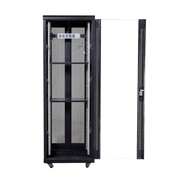 600mm 800mm 1000mm 27U Server Rack Cabinet with Mesh Door and Powder Coated Surface