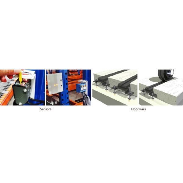 Electric Mobile Pallet Racking  Rail-Guided Electric Mobile Rack Warehouse Storage Rack