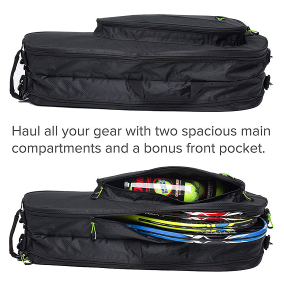 Polyester Beach Tennis Nets 6 Racquet Backpack Tennis Bag Any PMS Color