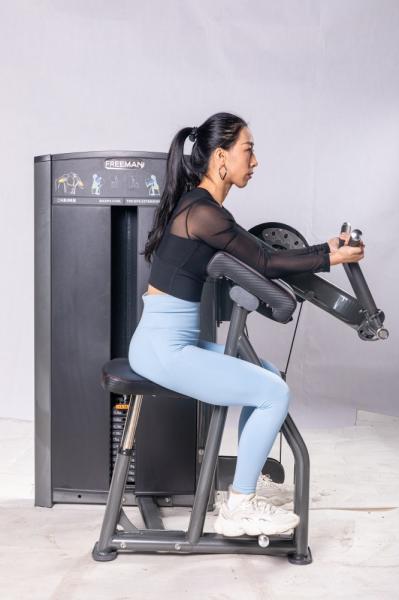 Commercial Gym Equipment Pin Loaded Training Seated Bicep&triceps Dual Function Fitness Equipment