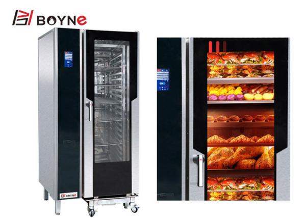Commercial Kitchen Cooking Equipment 20 Layers Stainless Steel Touch Screen Version Electric  Combi Oven