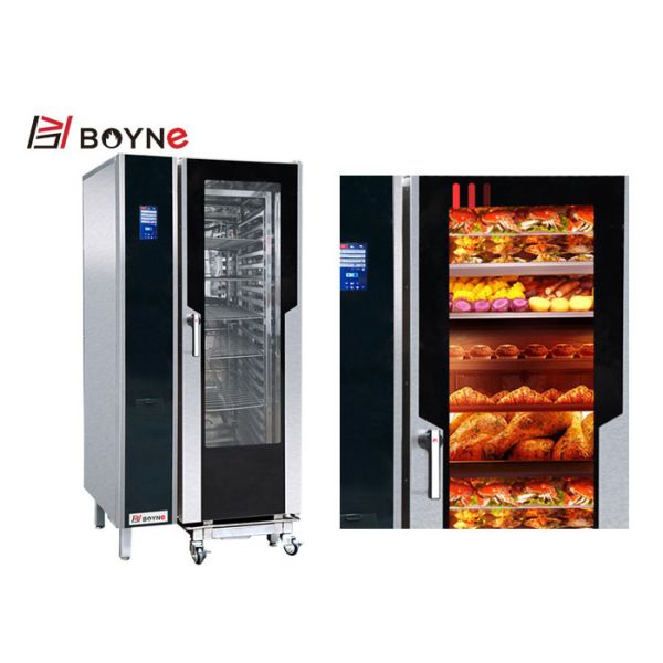 Commercial Kitchen Cooking Equipment 20 Layers Stainless Steel Touch Screen Version Electric  Combi Oven