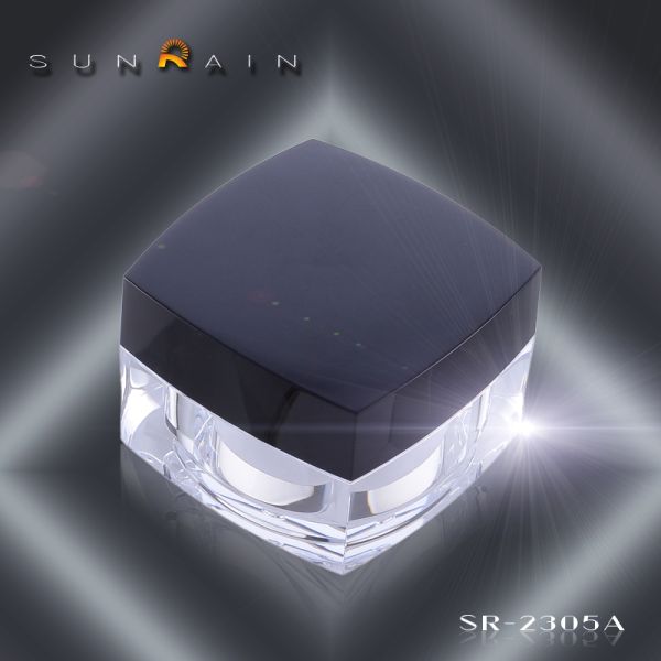 Glass empty Plastic Cosmetic Jars SR- 2305 cosmetic containers and jars