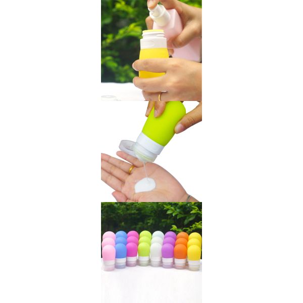 Экран печатая многоразовые небольшие бутылки перемещения силикона 80Ml