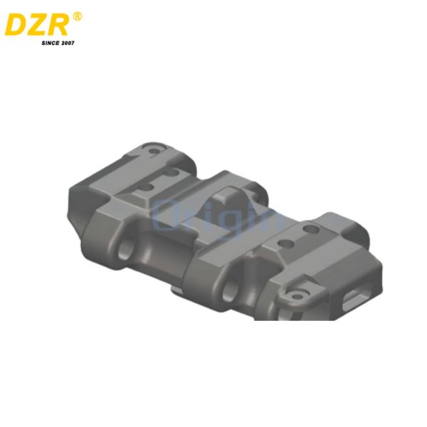 Almohadillas de acero para orugas de excavadora con acabado liso, alta precisión y fáciles de limpiar