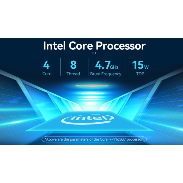 Intel Core I7 Industrial Fanless PC 1165G7 Mini PC с двойным Ethernet Hexa COM