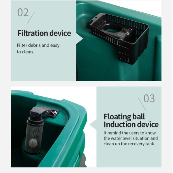 Walk Behind Rechargeable Handheld Tile Floor Scrubber Cleaning Machine F60B