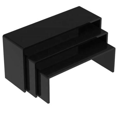 Clear Acrylic Riser Stands Shelf Retail Store Table Top Tiered Plastic Fixtures