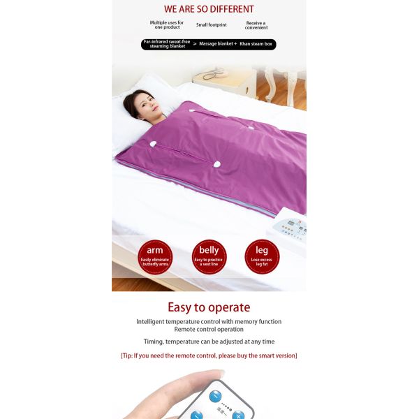 Customizable Infrared Portable Sauna Blanket with 110V-240V Voltage and Oxford Fabric