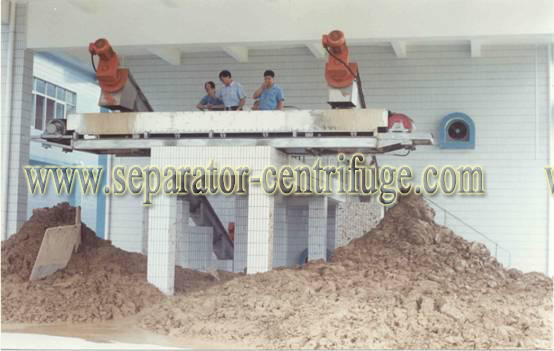 Equipamento fabril de secagem do tratamento de águas residuais