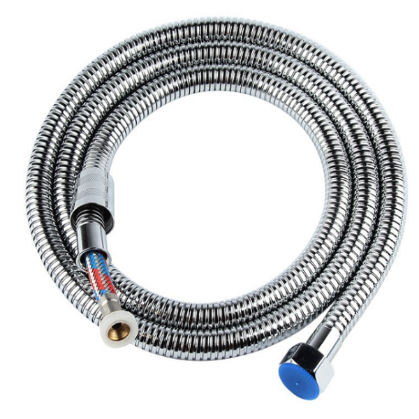 304 Stainless Steel Bathroom Hose 1.5m Shower Hose Encryption Plating Modern Design Style