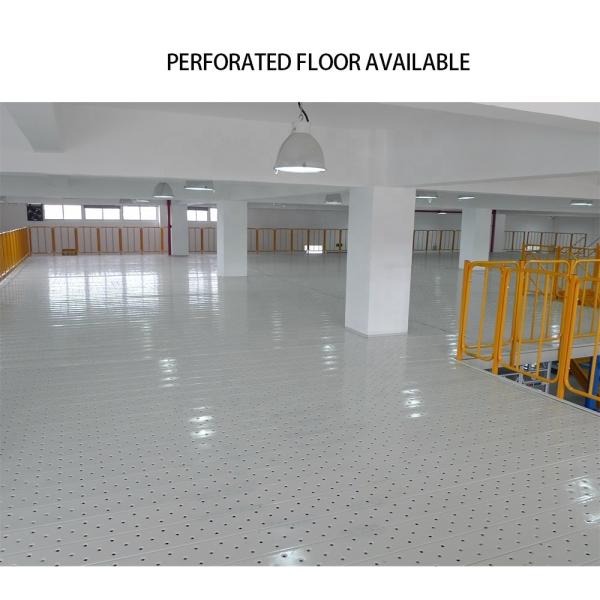 Customized Width and Depth 500kg Load Mezzanine Floor with Solid or Perforated Surface
