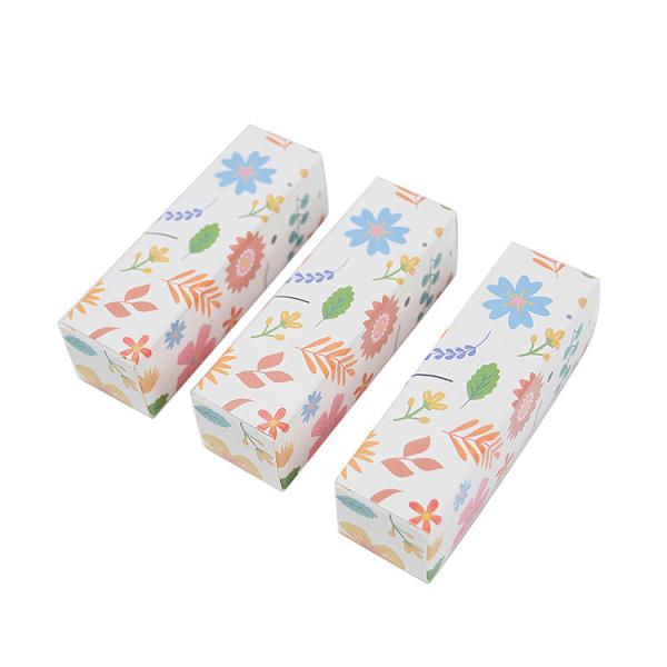 Logotipo personalizado Impresso Tub End Kraft Caixa de papel para cosméticos batom Lip Gloss embalagem