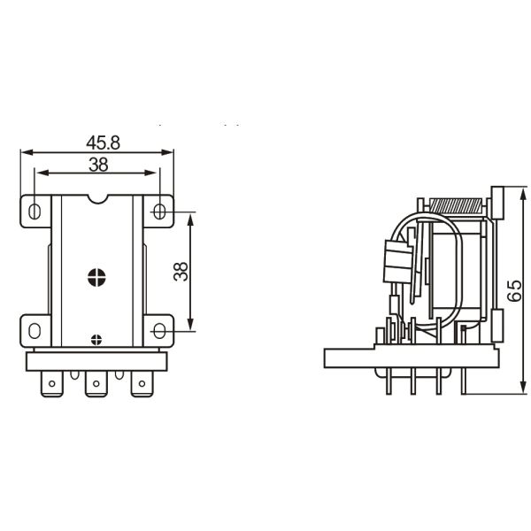 JQX-38F 3PTD Automotive Power Relay 220VAC Voltage