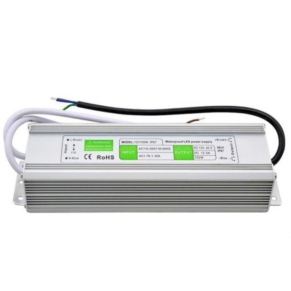 DC 12V 24V Waterproof IP67 65 66 LED Driver Power Supply Transformer 15w-150w for LED lamp light