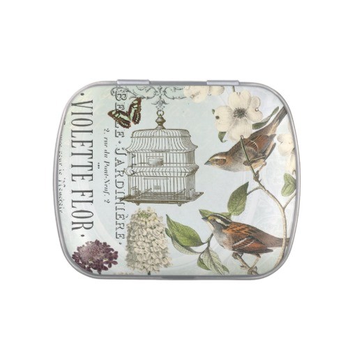 The ellipse small Candy Tin Box With Double Sides Print For Gift Packaging