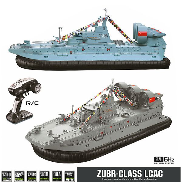 Remote Control Air Cushion Ship 2.4GHz Toy for Kids and Adults in Swimming Pools
