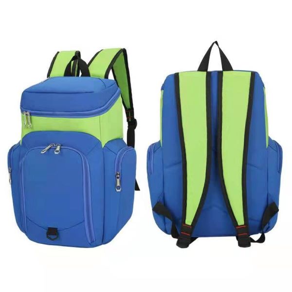 Material Basketball or Soccer Backpack with Customized Designs and Zipper Hasp Closure