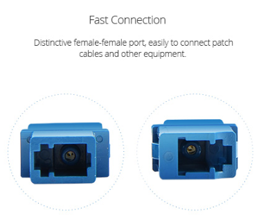 SC FC ST LSH LC Optical Attenuator Female To Female Singlemode 10dB