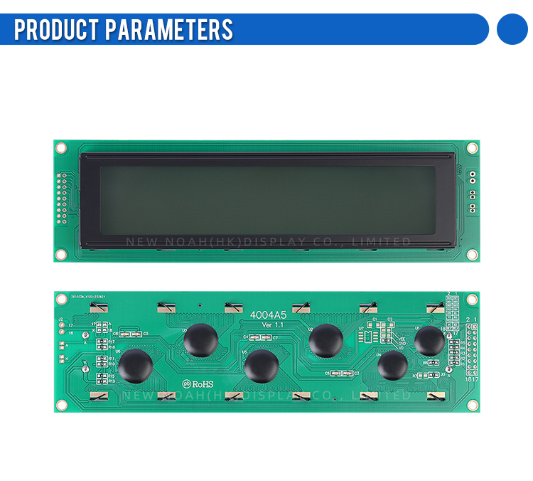 Gray Film 4004A5 Display Screen 4X40 4004 18PIN Interface Module LCM Parallel Port With LED Backlight