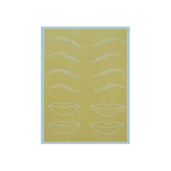 Natural Rubber Material Tattoo Practice Skin Cosmetic Permanent Makeup Eyebrows / Lip Practice Skin For Beginner