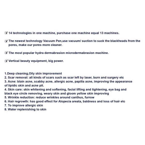 Многофункциональное оборудование для очистки лица с аквапилированием, кислородным струем Hydra Hydro Dermabrasion с анализатором кожи