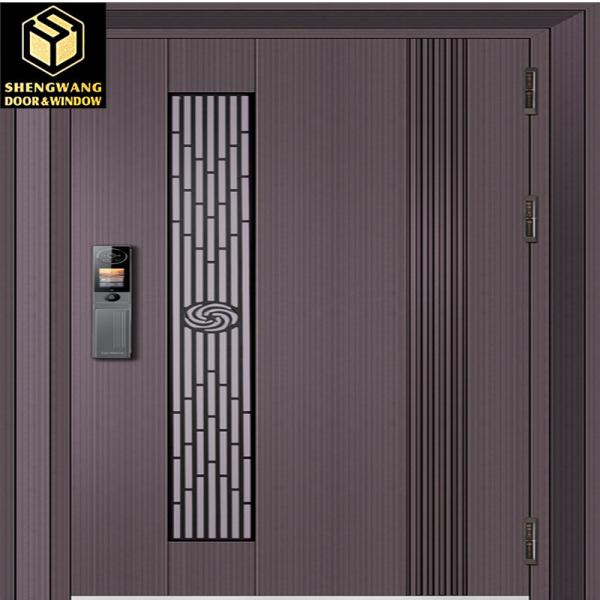 Corrosion Resistant Stainless Steel Swing Door For Living Hall Bedroom Bathroom Fashion Metal Swinging Doors With Durability