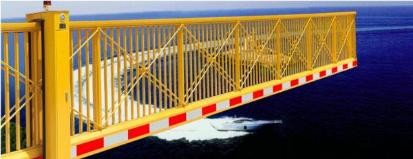 Trackless Aluminium Alloy government / School Entrance Electic Cantilever Gate