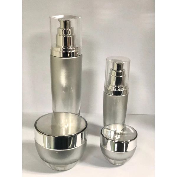 Impresión y pintura de la pantalla de seda de empaquetado de las botellas y de los tarros del cosmético de cristal de encargo diversa