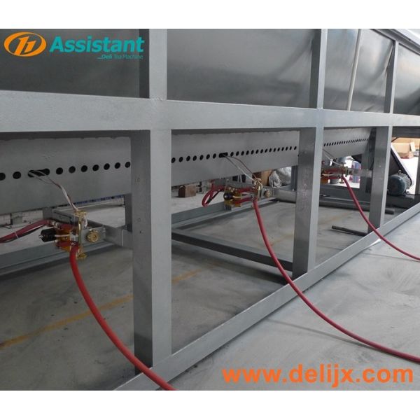DL-6CSTL-Q80 Gas Heating Continuous Tea Steaming Steamer Machine 1200*5200*2610 mm