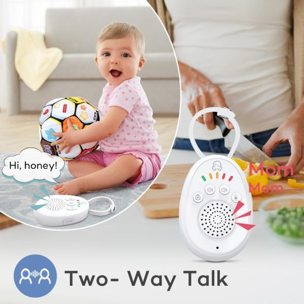 20º to 60º Celsius Audio Baby Monitor Featuring Two way Voice Intercom Half Duplex and Clear Audio for Effective Baby Care