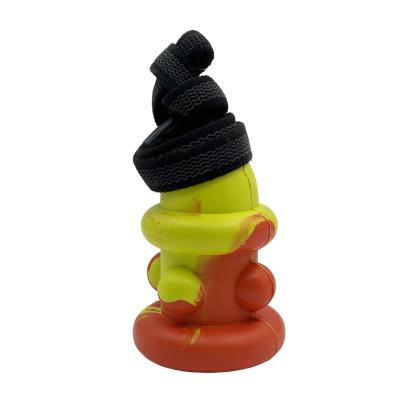 Jouet à mâcher en caoutchouc coloré pour chiens, durable et non toxique pour le jeu