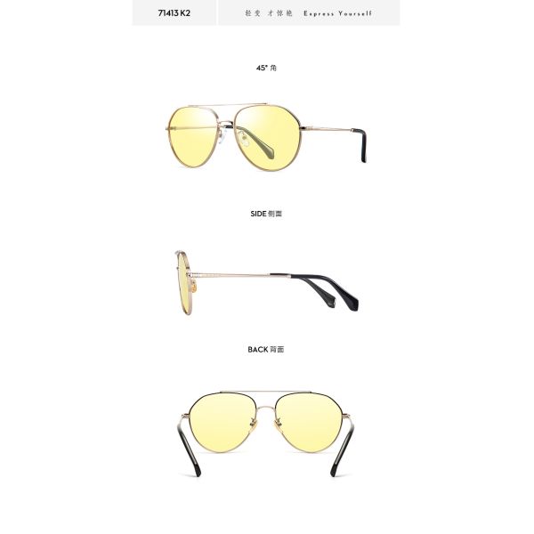 Durable Polarized Aviator Sunglasses Mens , Oversized Metal Frame Sunglasses Multi Color