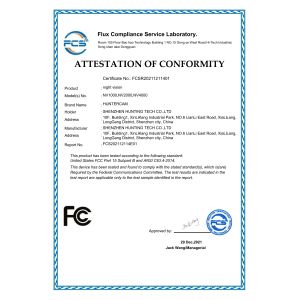 Shenzhen Hunting Tech Co., Ltd. Certificaciones