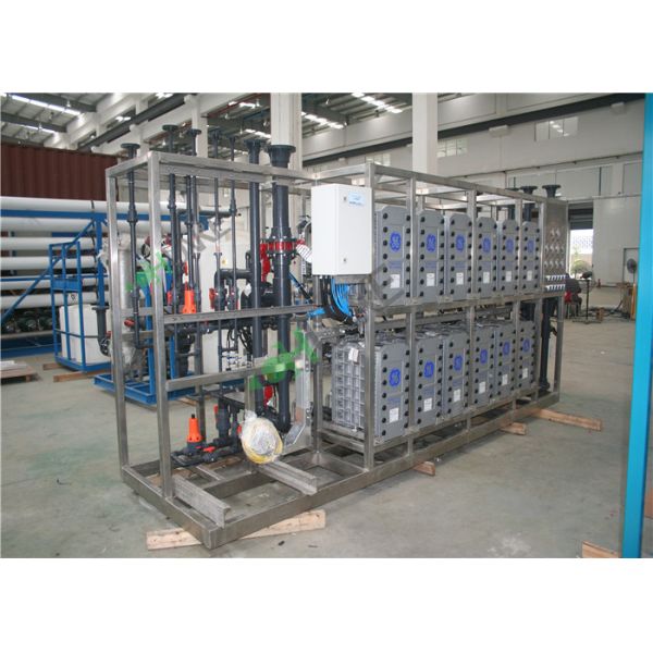 Industrial EDI Water Treatment Plant SS Water Desalination For Medicine