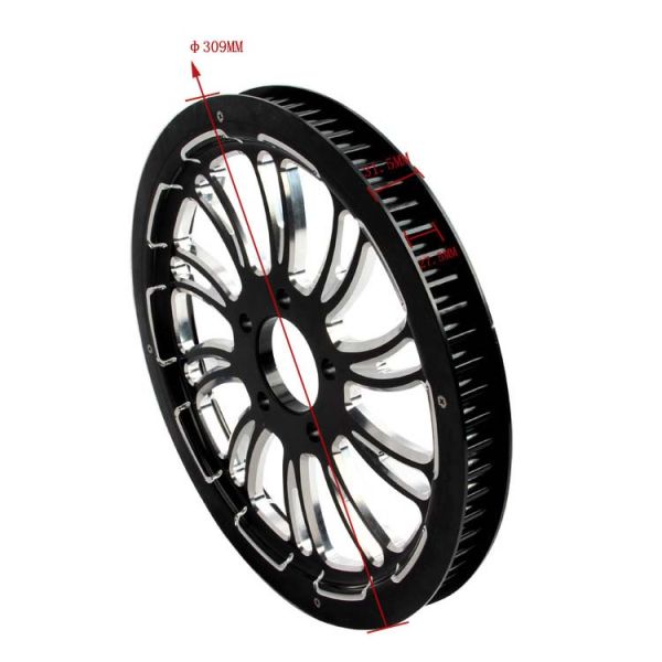Customizable Logo 1 Inch Modified Rear CNC Aluminum Motorcycle Belt Pulley for Harley Davidson