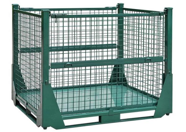 Four Sided Welded Wire Mesh Pallet Cage Industrial Stillages Container