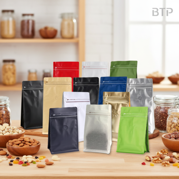 Custom Printed Matte Finish Moisture Proof Stand up Pouch Reusable Ziplock Tear Notch Potato Chips Pet Food PE