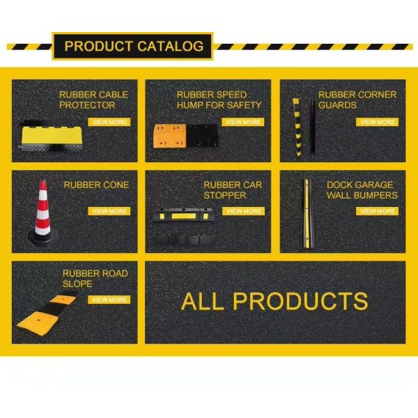 Высококачественный защитник кабеля из резины для дорожного движения