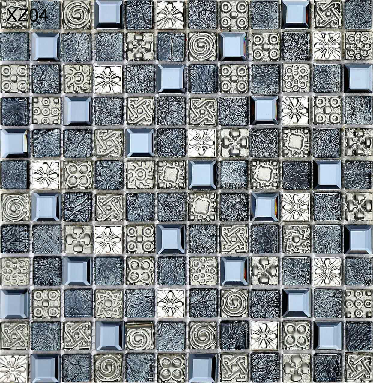 Durable and Decorative Luxury Glass and Metal Wall Swimming Pool Mosaics For Rebuilding and Renovation