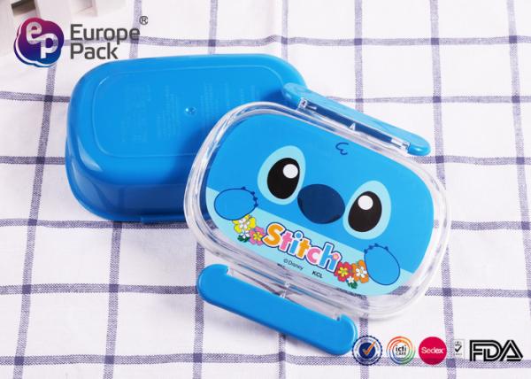 Light Weight Recycled Healthy Kids Plastic Lunch Boxes PP Material