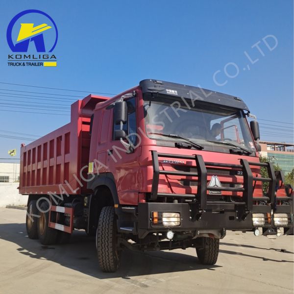 Used Sinotruk HOWO Dump Truck with Ventral Tipper Hydraulic Lifting in Good Condition