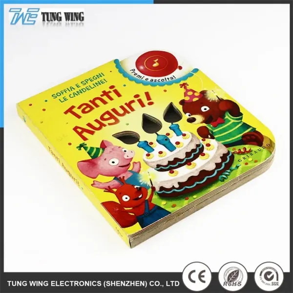 Remote Control Sound Book with Customized Size and ABS Material for Kids Educational Toy Talking Book