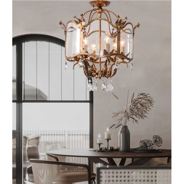 Vela Crystal Light do estudo do quarto da sala de visitas do candelabro da sala de jantar do vidro do vintage